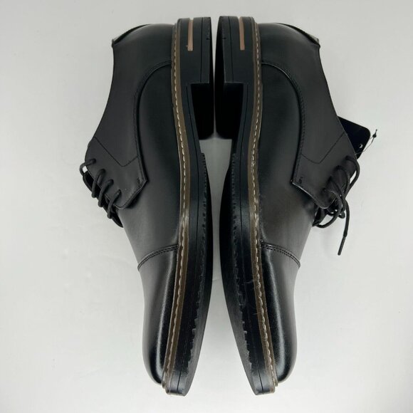 Jousen Mens DDH23021 Black Polished Oxford Leather Cap Toe Size 13 Dress Shoes - Picture 7 of 9